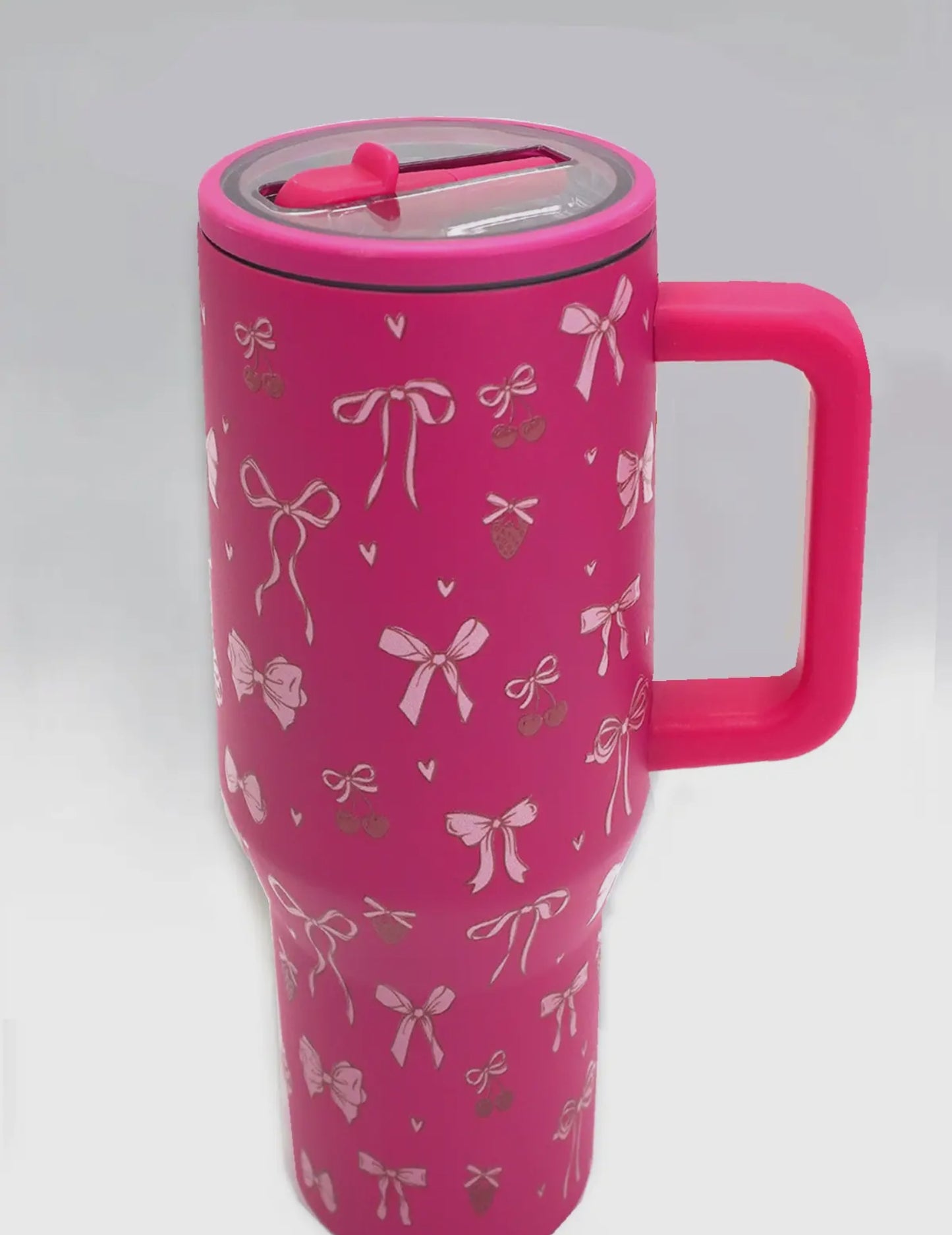 Fuchsia Bow Tumbler