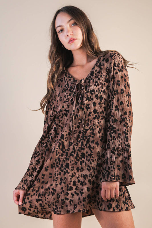 Leopard Print Mini Dress