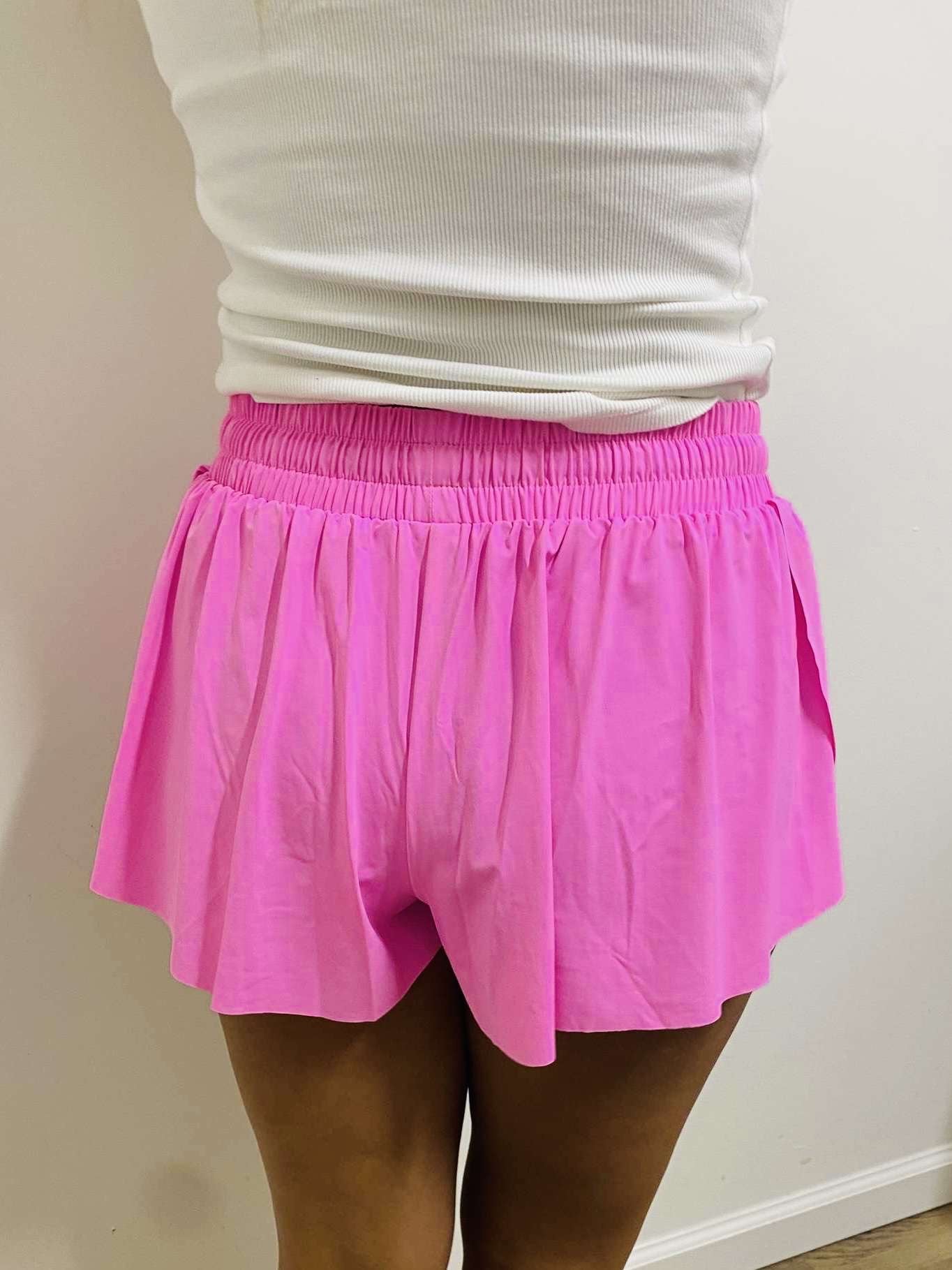 Pink Butterfly Shorts