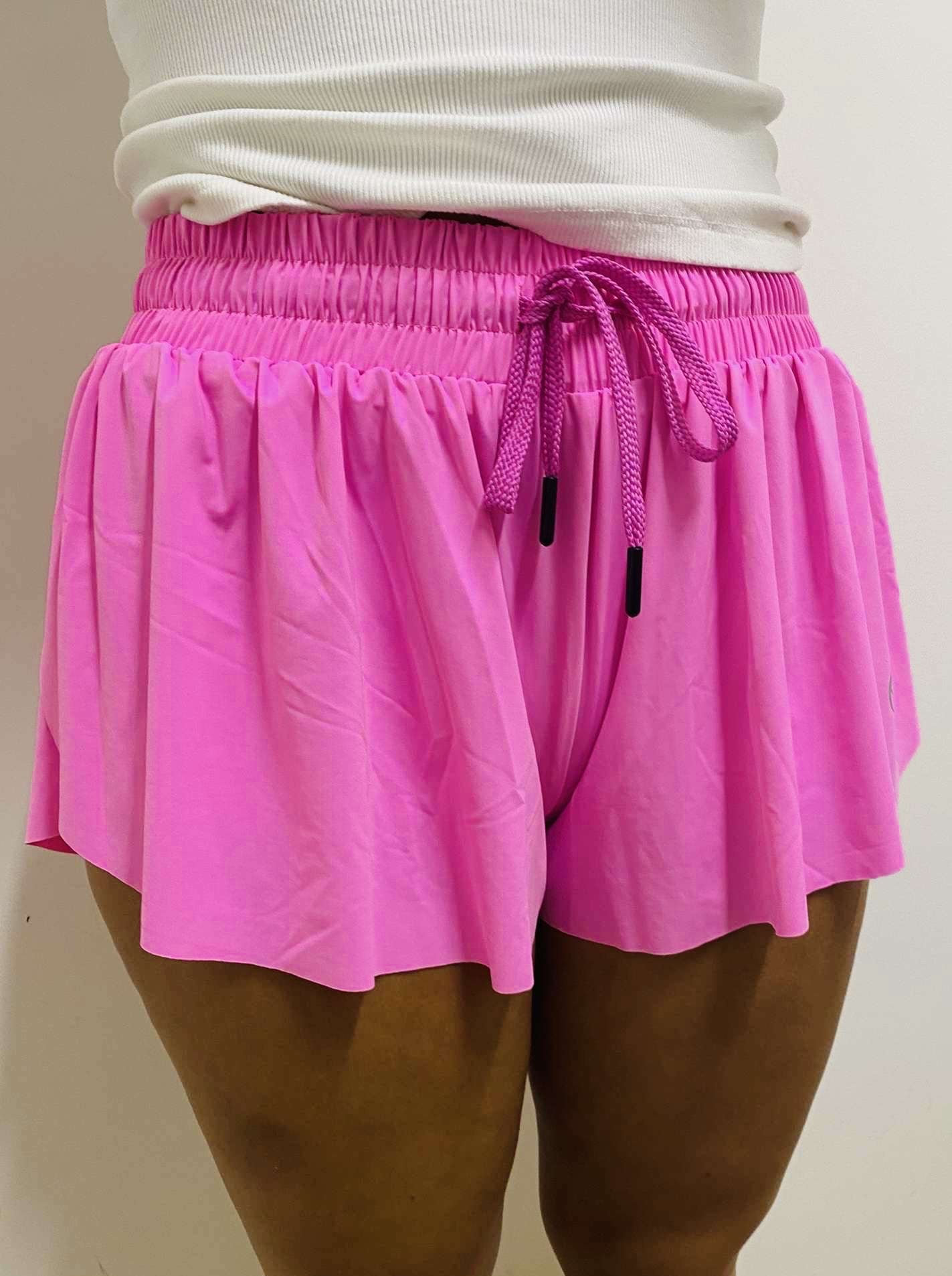 Pink Butterfly Shorts