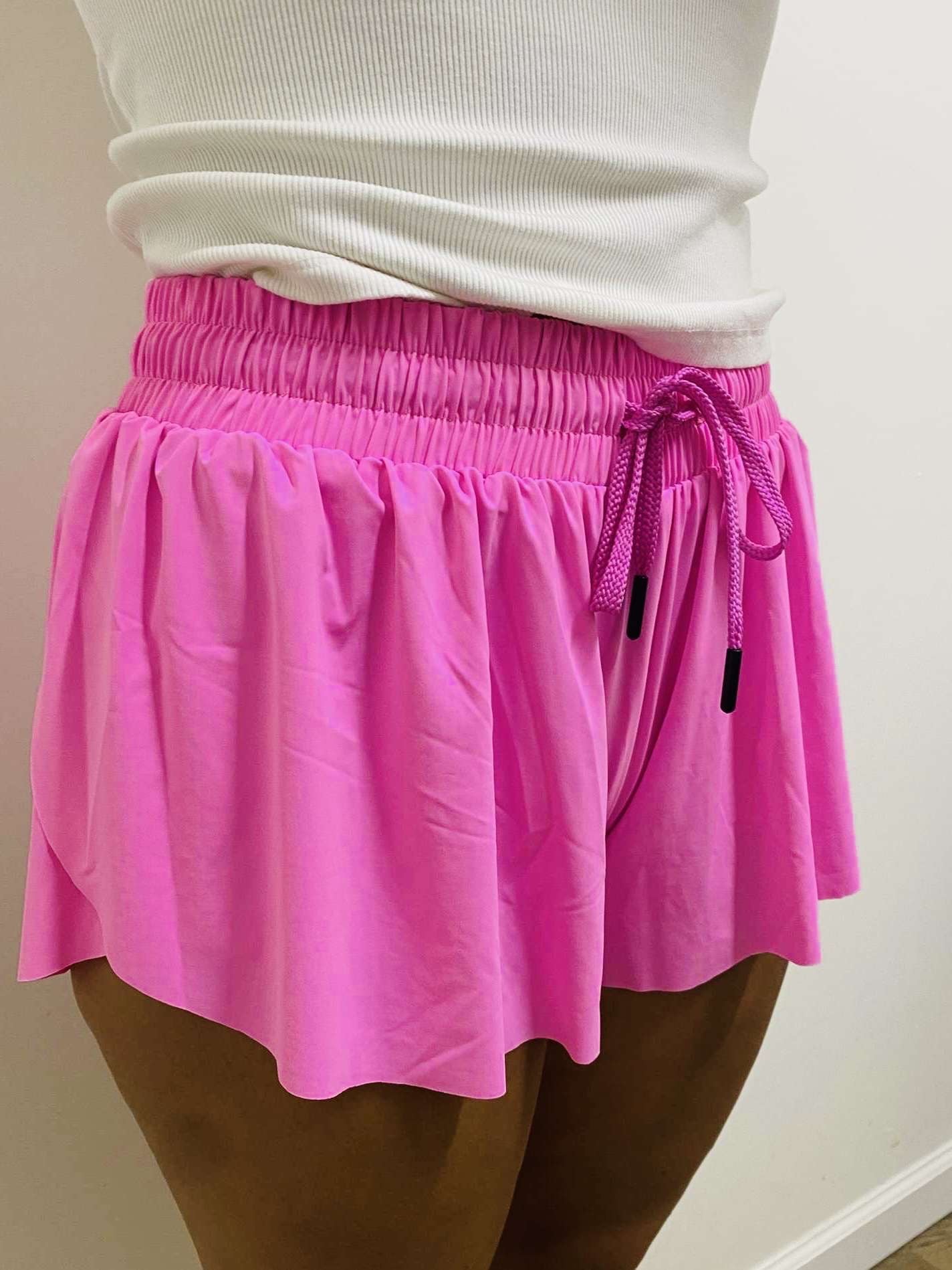 Pink Butterfly Shorts