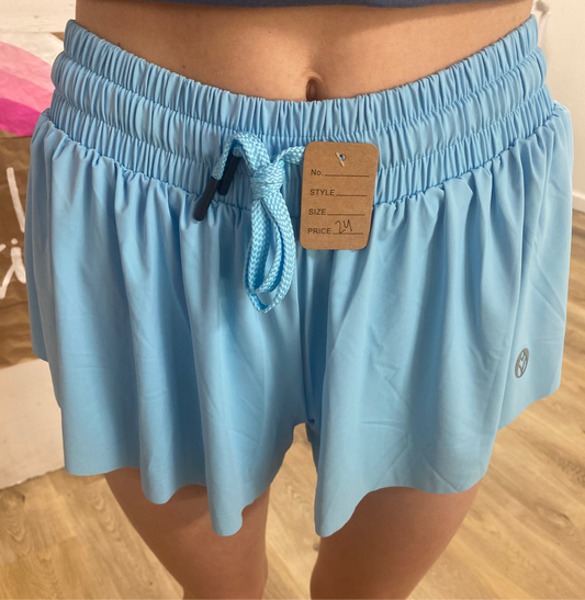Blue Butterfly Shorts