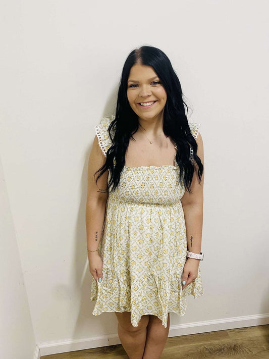 Floral Smocked Mini