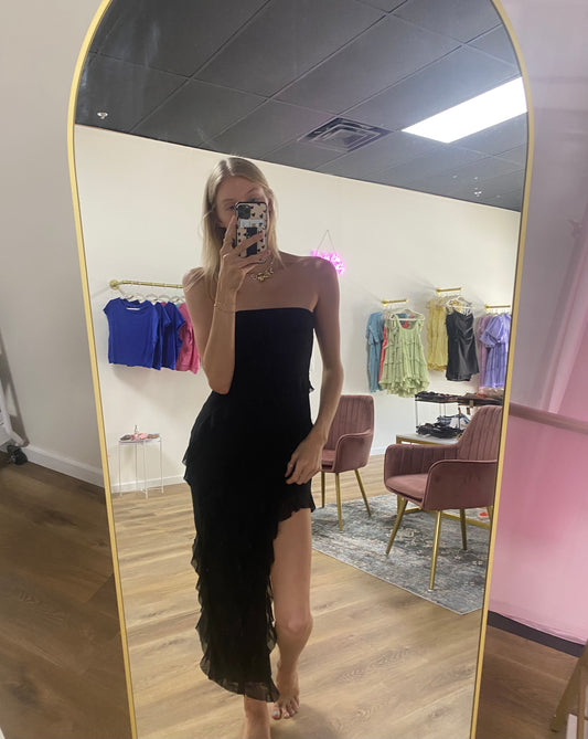 Black Ruffle Dress