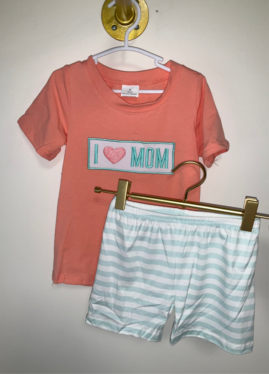 “I Love Mom” Boys Set