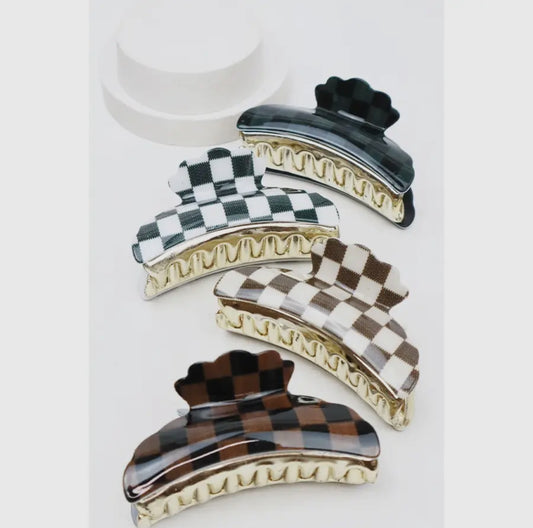 Checkered Claw Clip