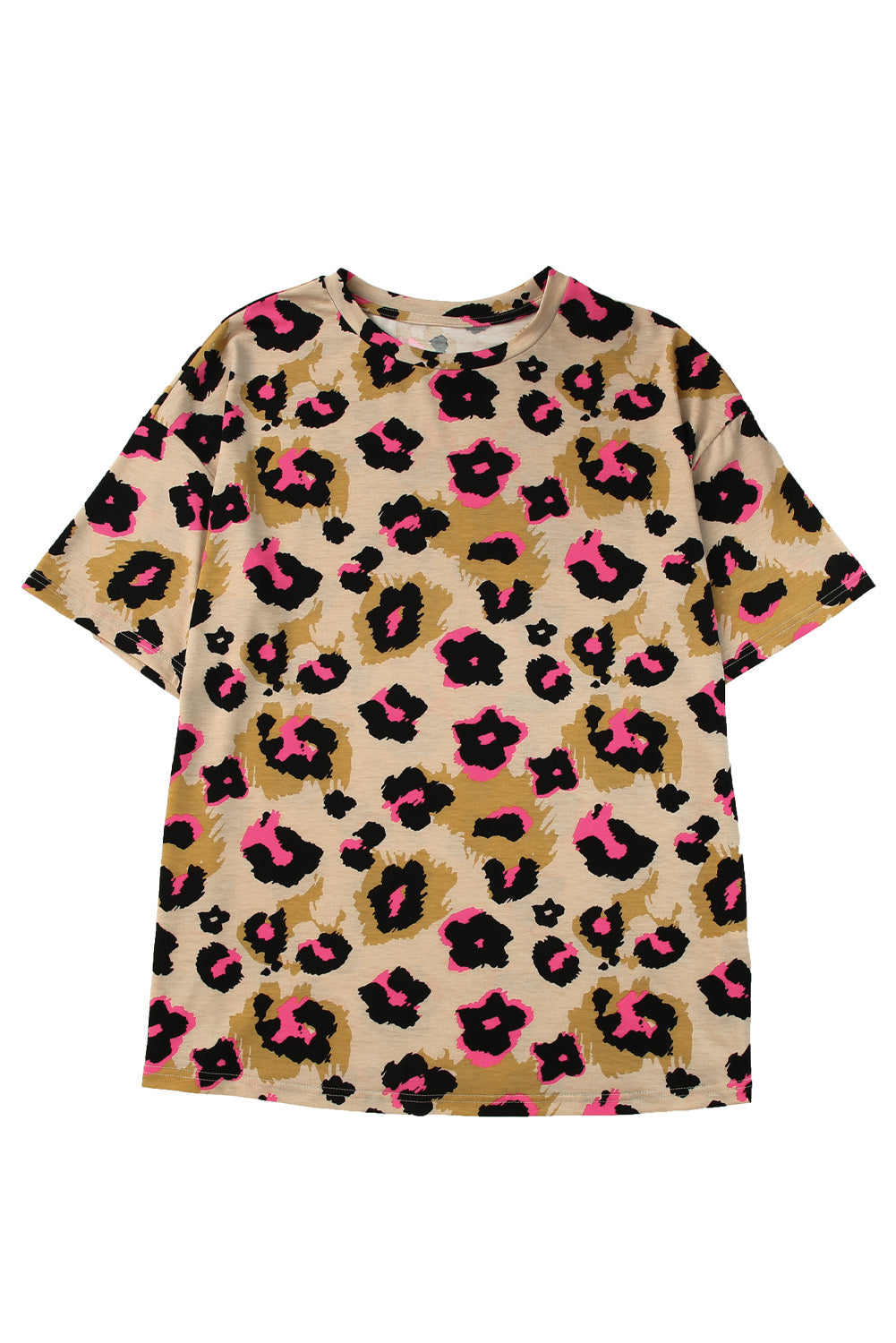 Cheetah Casual Oversized Boyfriend Style T Shirt