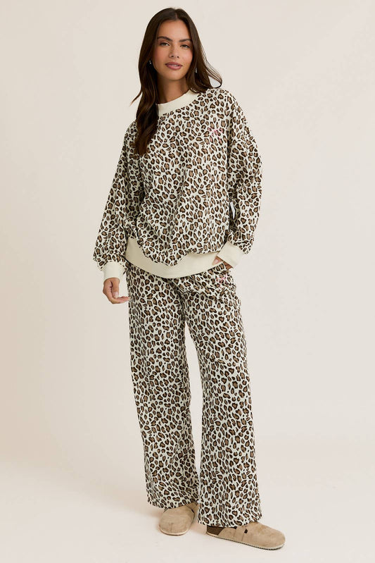 Leopard Print Sweatpants
